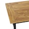 Flash Furniture Natural/Black Acacia Wood Slat Top Patio Table TT-TT01122-1A-NAT-GG - alternate 9